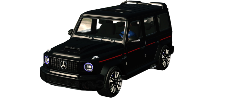 Black Mercedes-Benz G-Class in Car Parking Multiplayer, front three-quarter view